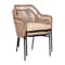 Flash Furniture Set of 2 Natural All-Weather Woven Patio Chairs, 2PK SDA-AD892006-NAT-2-GG - alternate 4